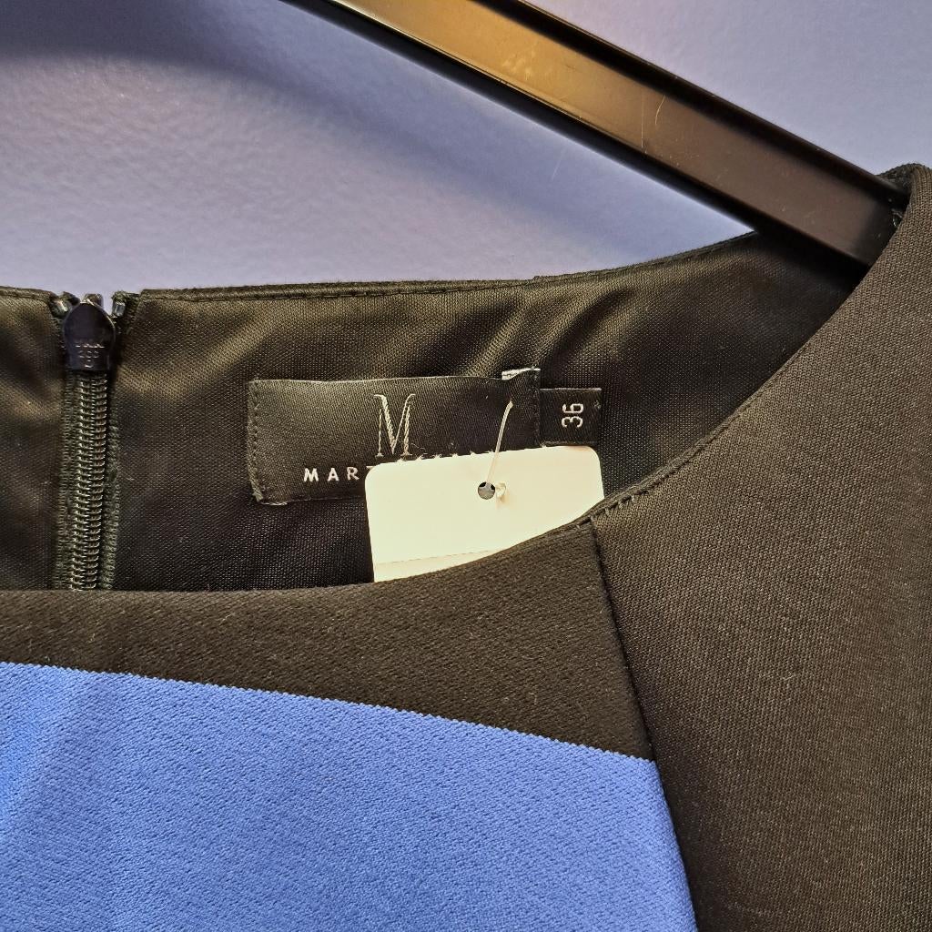 Mart Visser koker jurk zwart / lavendel gestreept S nr 48459, Kleding | Dames, Jurken, ., Mart Visser, Ophalen of Verzenden, Zo goed als nieuw