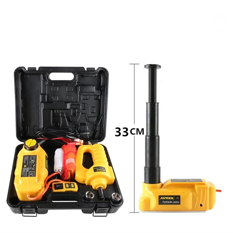 Autool electriche krik 5 Ton op 12Volt + slag sleutel, Ophalen of Verzenden