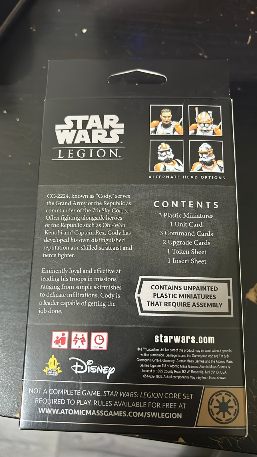 Star Wars Legion: Clone Commander Cody Uitbreiding, Ophalen of Verzenden, Nieuw, Overige soorten, Figuurtje(s)