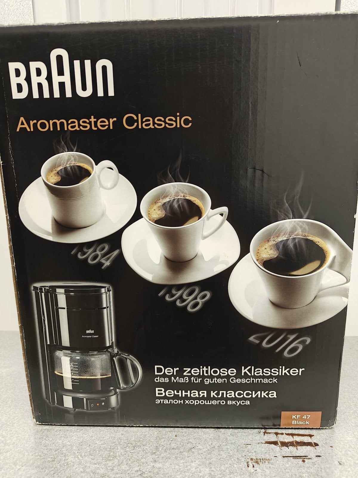 Braun Aromaster Classic KF 47 Koffiezetapparaat Zwart, Ophalen, 10 kopjes of meer, Gemalen koffie, Koffiemachine