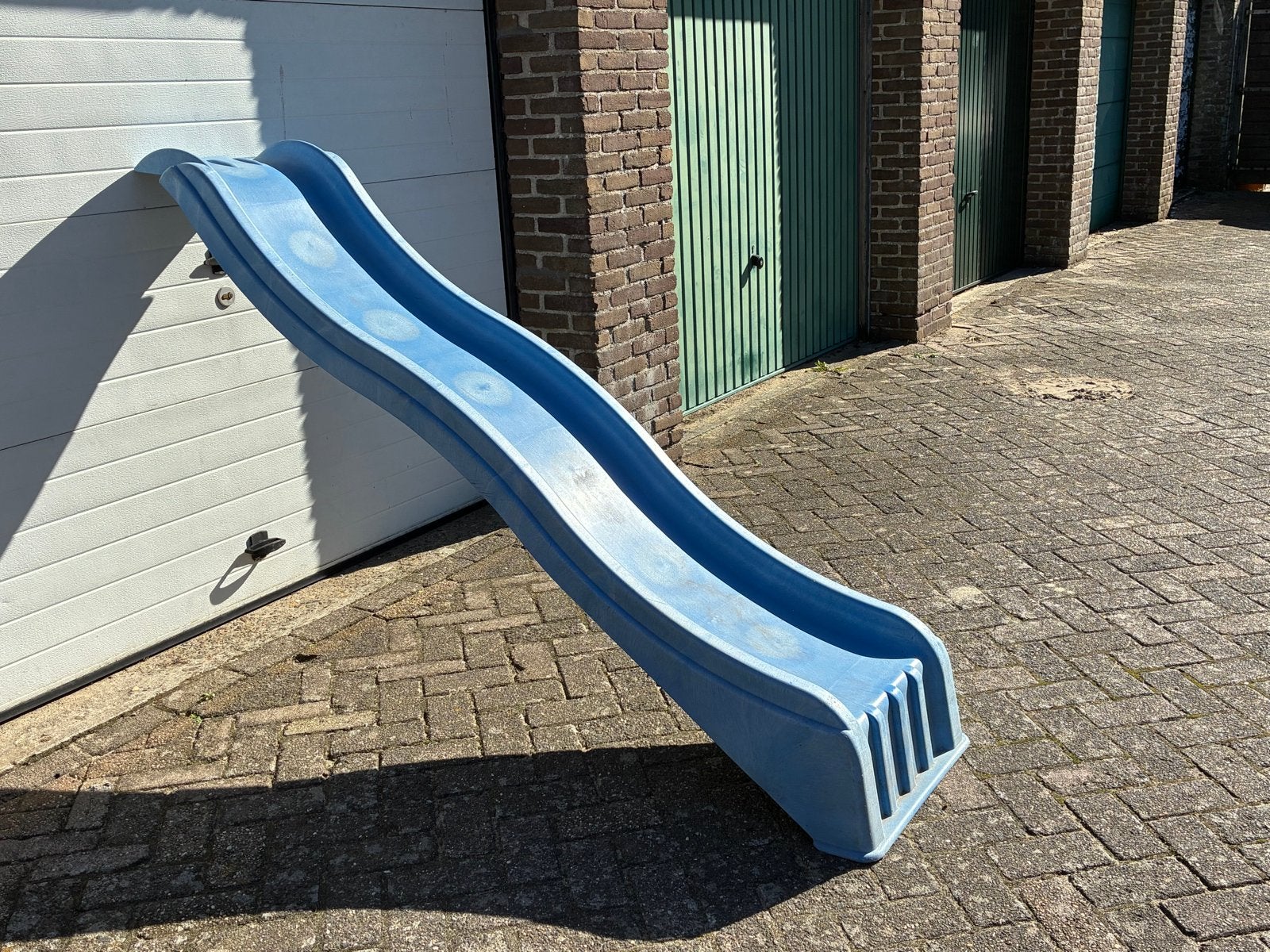 Blauwe glijbaan voor speeltuin of speeltoestel, Ophalen, Gebruikt, Glijbaan