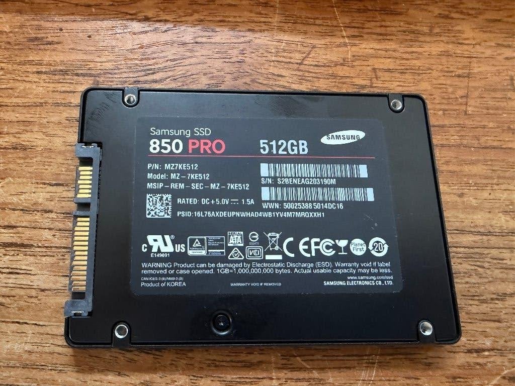 samsung 512GB ssd, Intern, Gebruikt, Verzenden, 512GB