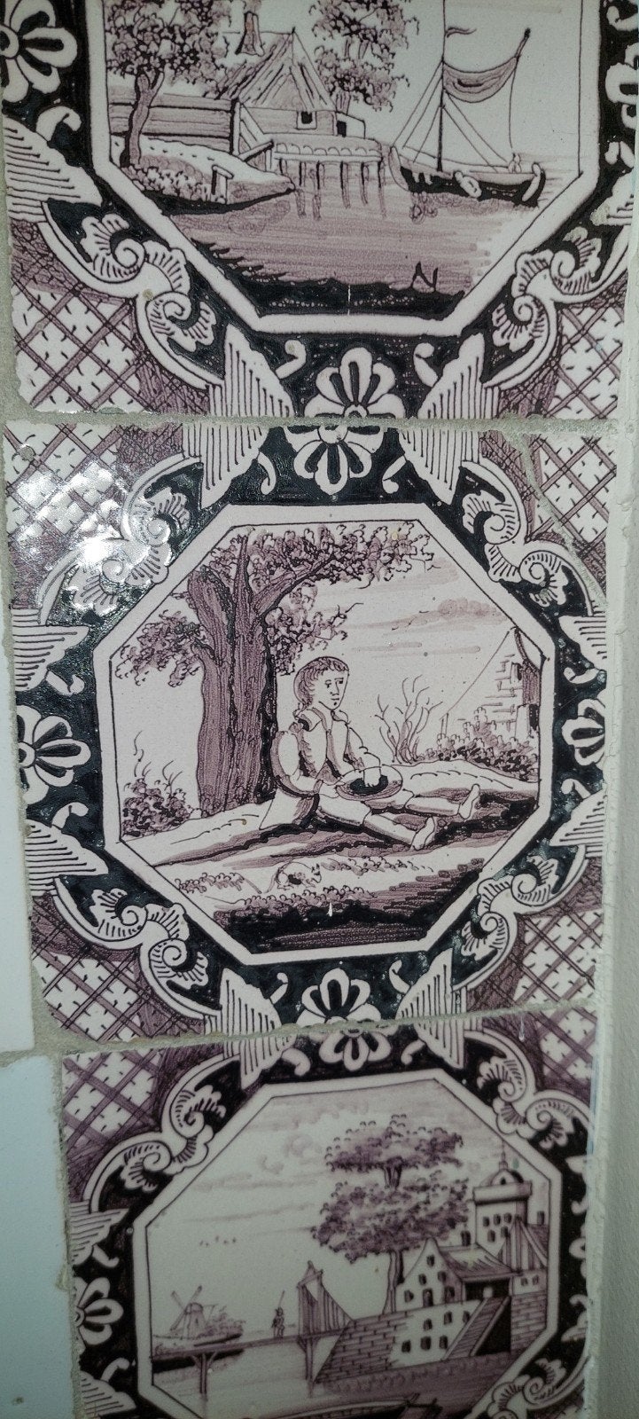 Gezocht. Tegeltje 13x13 in deze stijl, Ophalen of Verzenden