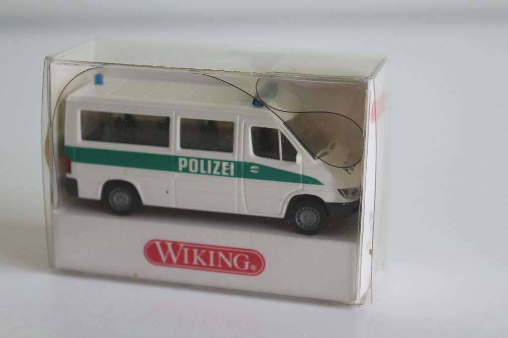 Wiking Mercedes Sprinter 2 in polizei uitvoering, Ophalen of Verzenden, Zo goed als nieuw, Auto, Wiking