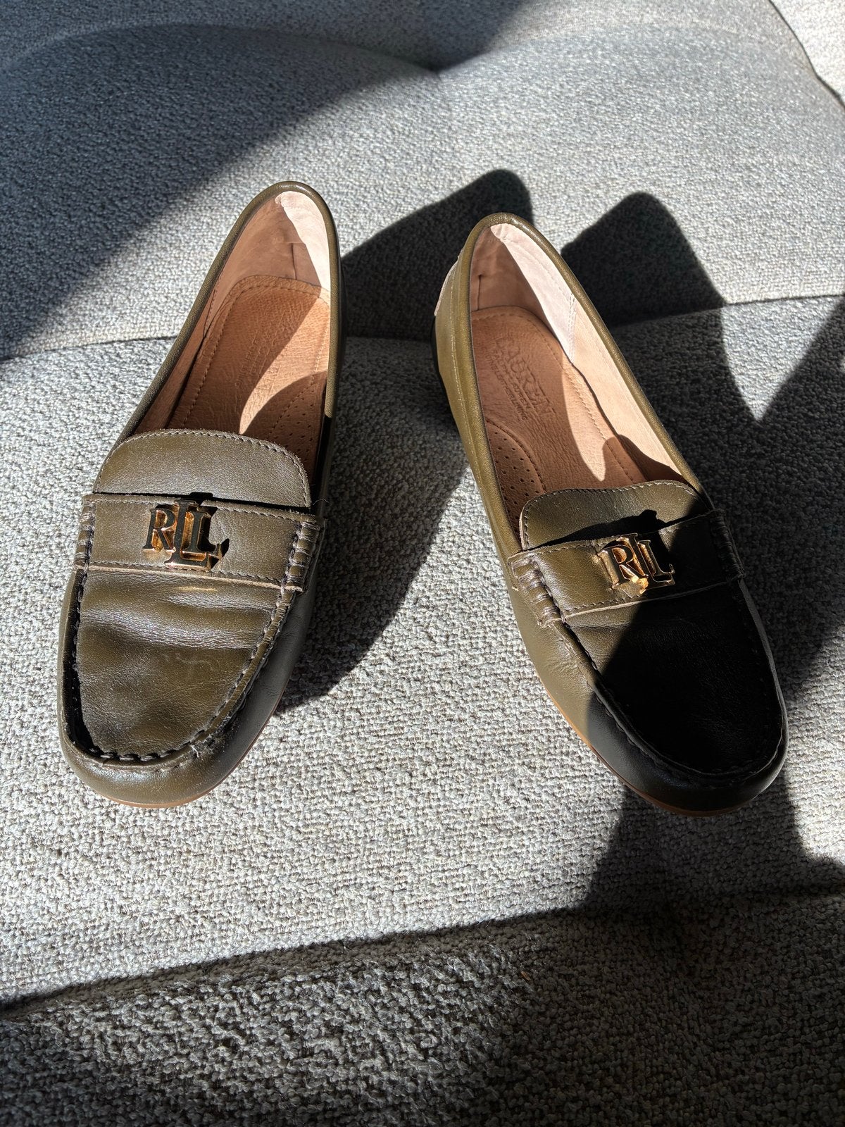 Ralph Lauren instappers maat 37, zo goed als nieuw, Ophalen, Zo goed als nieuw, Groen, Instappers