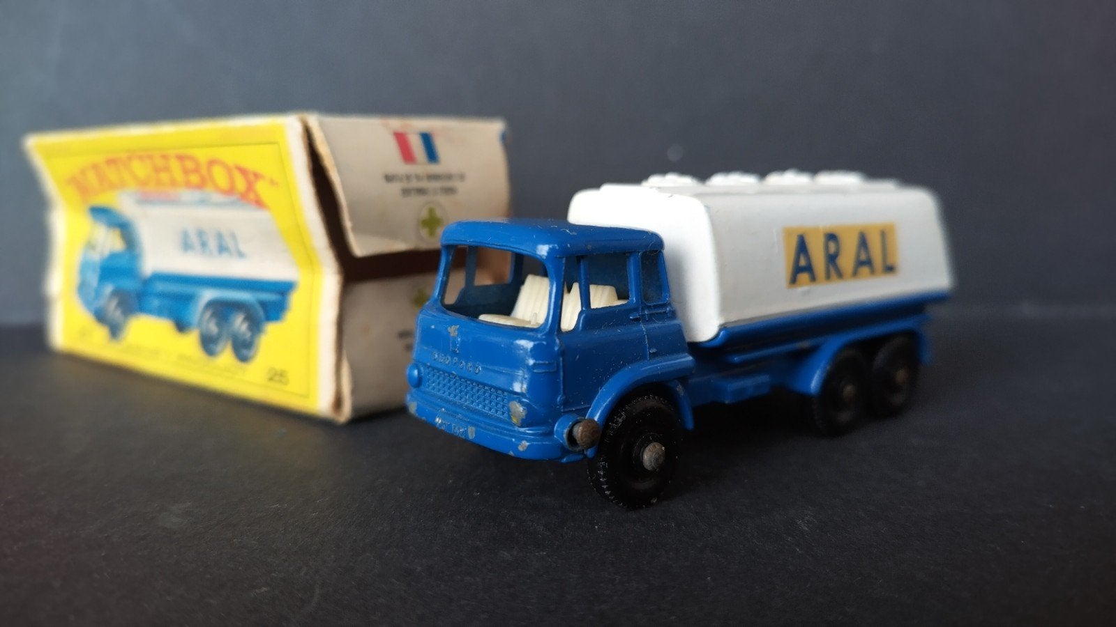 Bedford.Aral.Tanker Lesney Matchbox Pol, Gebruikt, Lesney, Verzenden, M