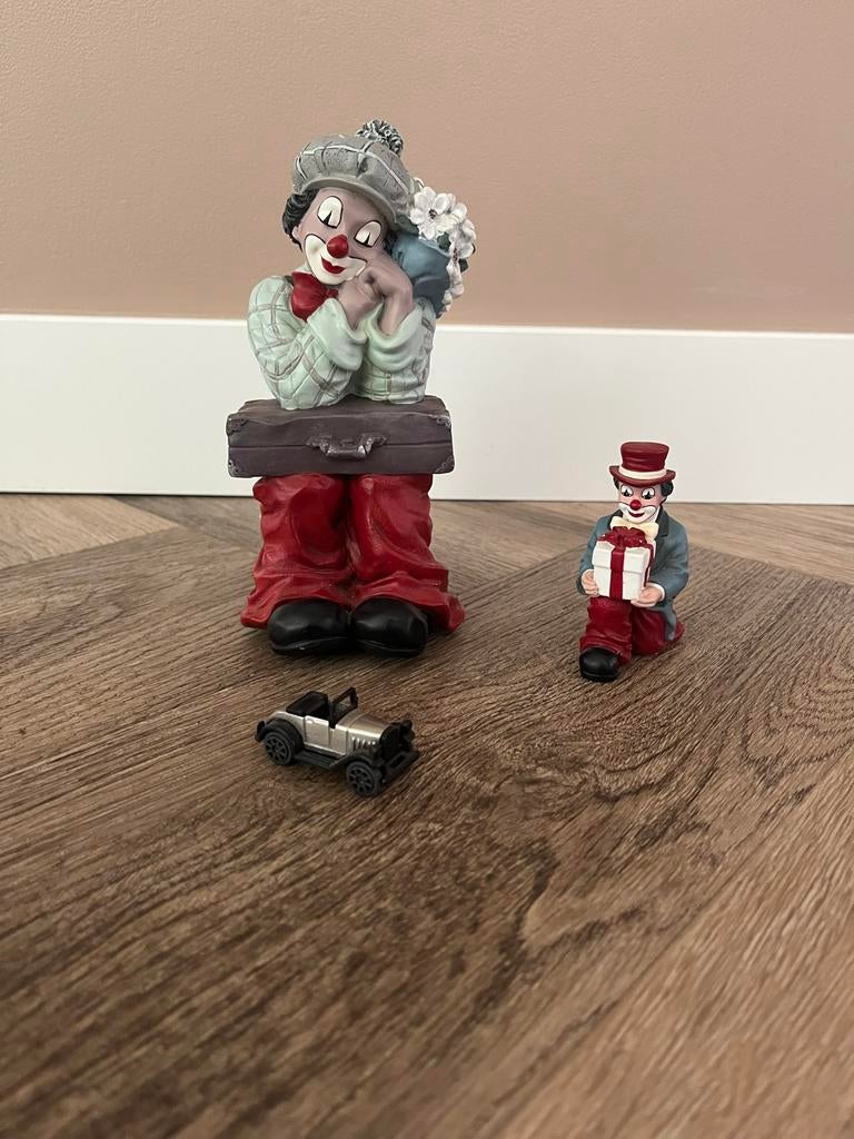 Clown beeldjes glide clowns, Ophalen of Verzenden, Zo goed als nieuw
