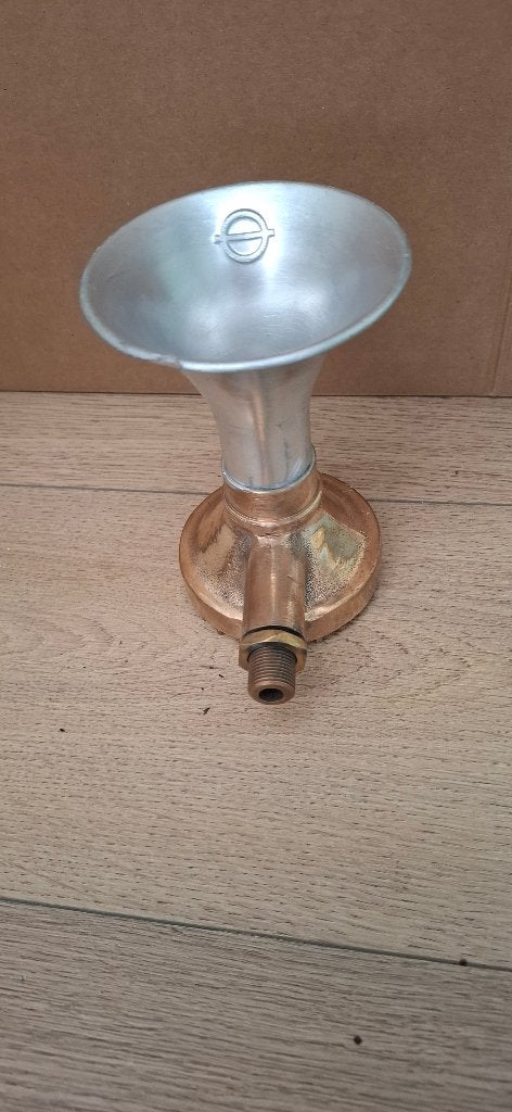Unieke en robuuste vintage scheepstoeter, Ophalen of Verzenden, Koper