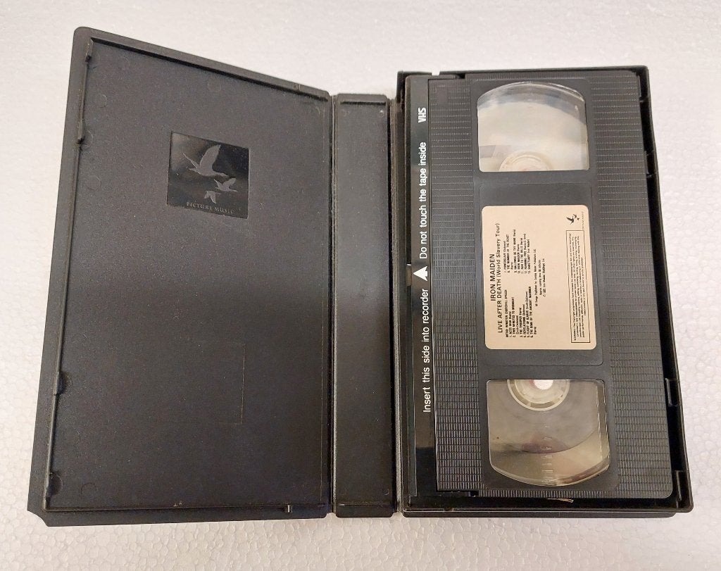 Iron Maiden VIDEO Live After Death 1985 EMI Nederland, Gebruikt, Gebruiksvoorwerp, Iron Maiden, Verzenden