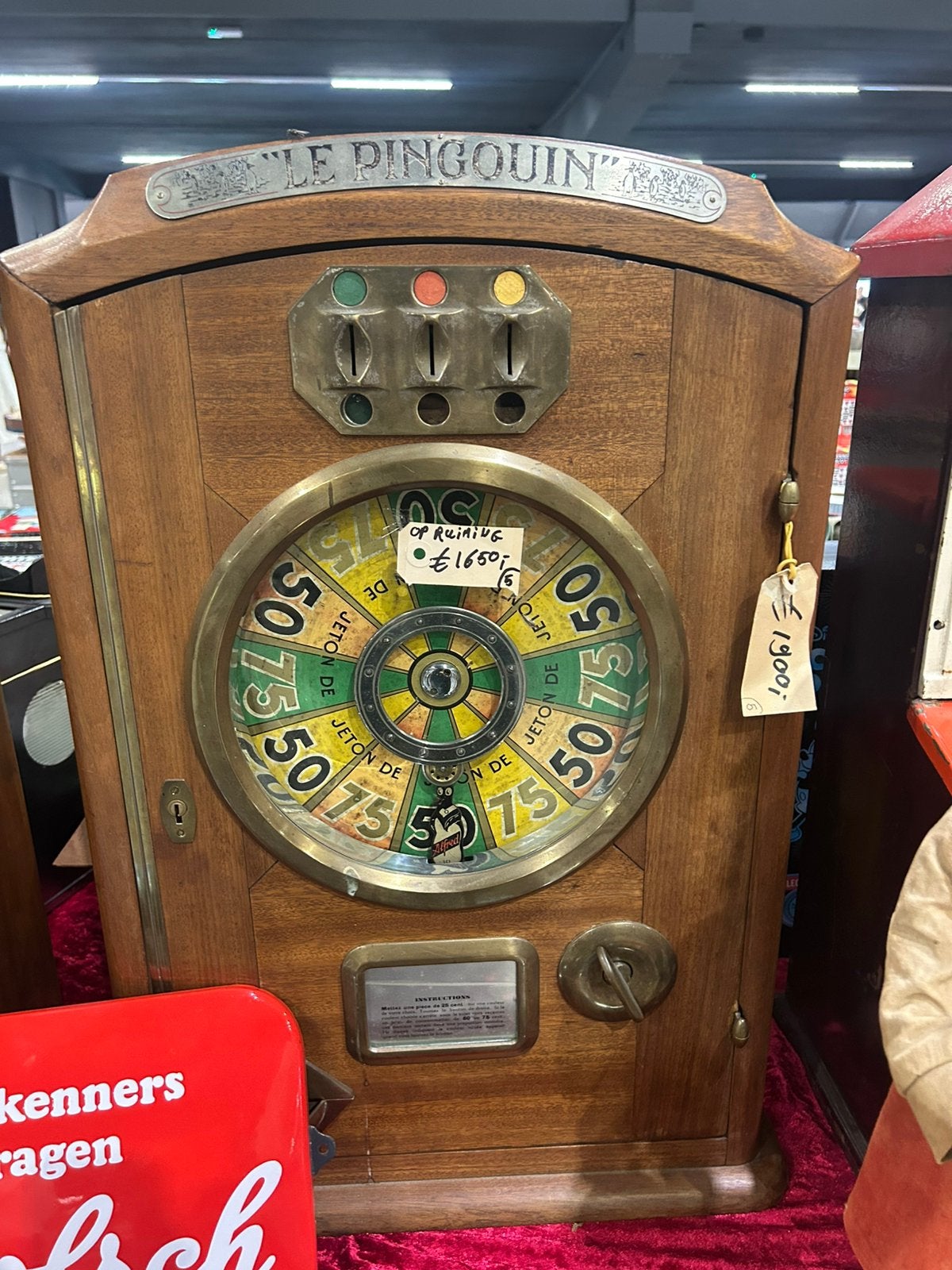 Le pingouin roulette automaat, Ophalen of Verzenden, Zo goed als nieuw