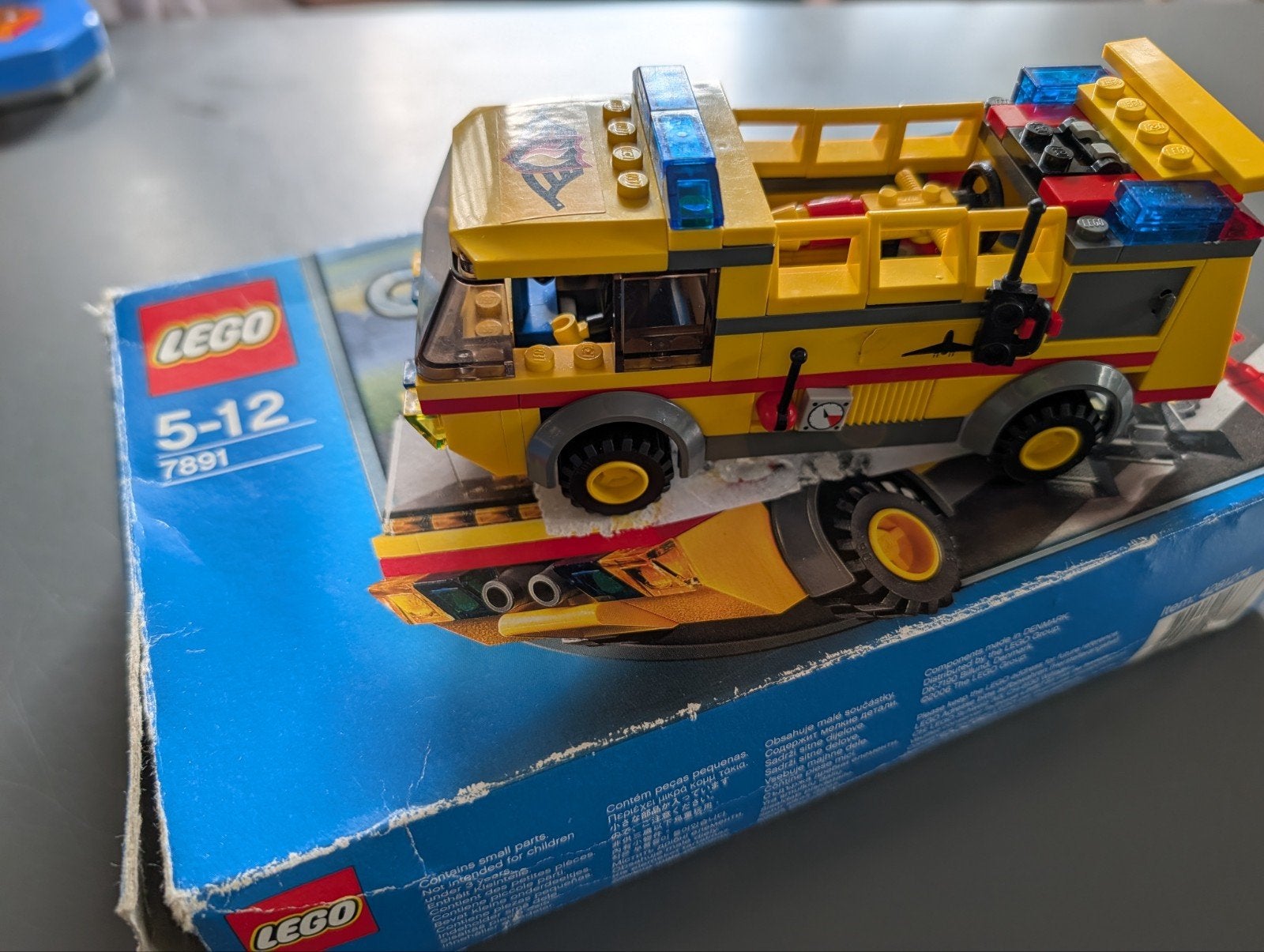 Lego City 7891 Vliegveld Brandweerwagen, Lego, Ophalen of Verzenden, Inclusief doos, Complete set