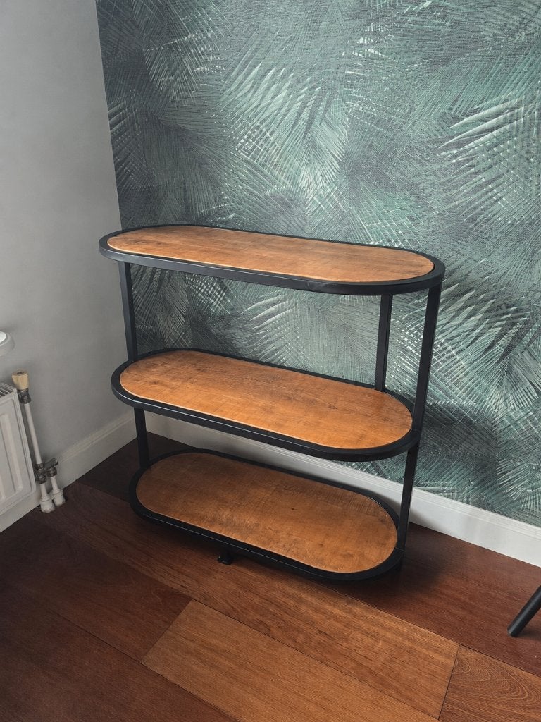 Luxury Drinks Trolley/Bar Cart | Drankentrolley Zwart & Hout, Ophalen, Zo goed als nieuw