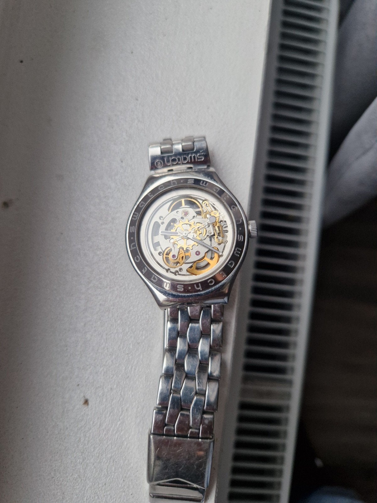 Swatch Irony Automatic "Body & Soul" YAS100G, Staal, Gebruikt, Staal, Polshorloge