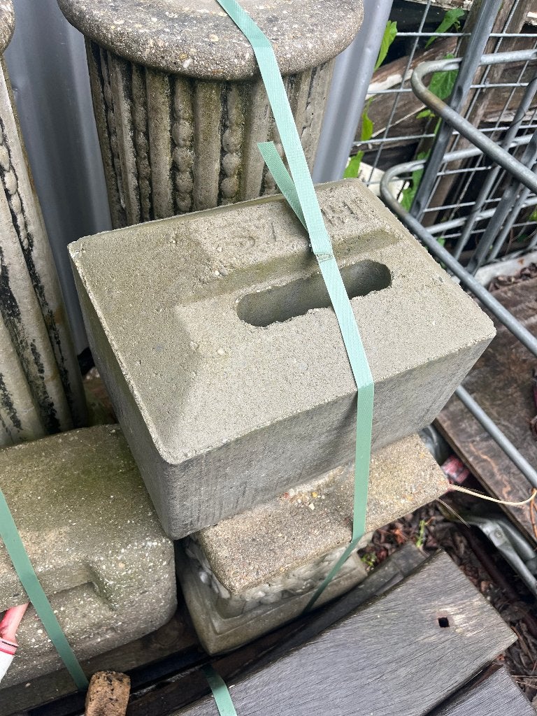 3x beton sluitblok hekwerk, Ophalen, Zo goed als nieuw, Overige materialen, Overige typen