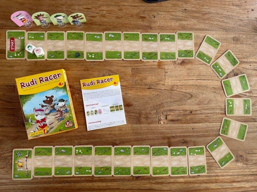 Rudi racer spel, Een of twee spelers, Ophalen of Verzenden, Zo goed als nieuw, White Goblin Games