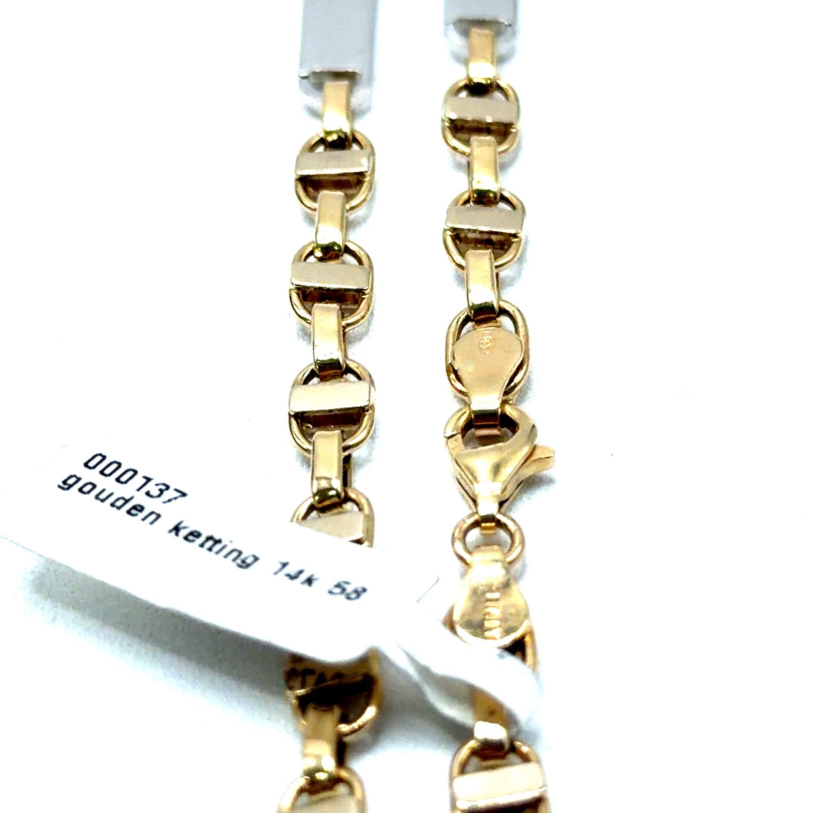 gouden heren ketting 14kt, Www.bredajuwelier.nl, Nieuw, Ophalen of Verzenden, Www.bredajuwelier.nl