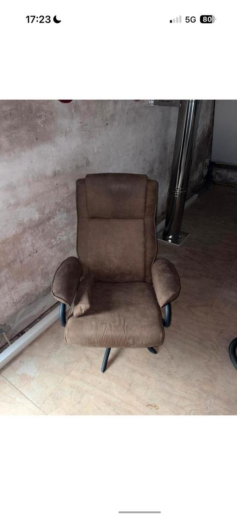 Bruine Fauteuils, Ophalen, Zo goed als nieuw, 75 tot 100 cm, 50 tot 75 cm