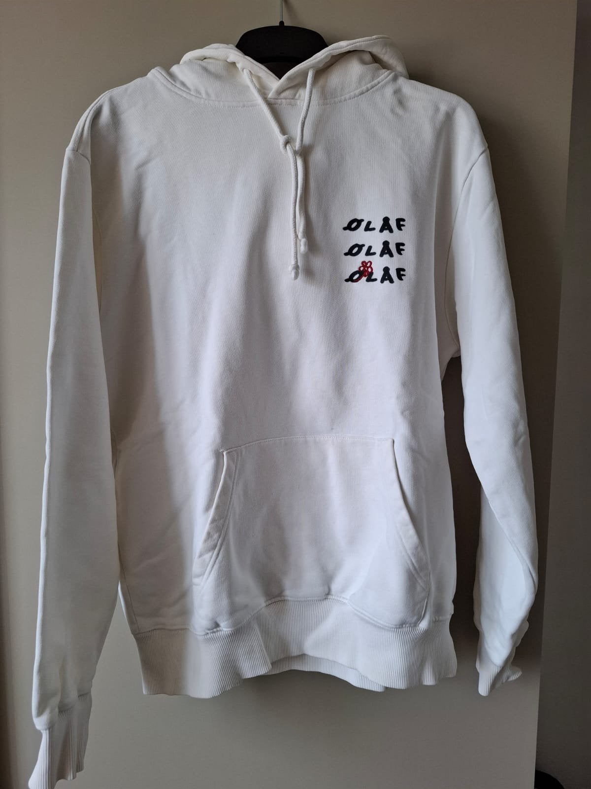 Olaf hoodie wit, Ophalen of Verzenden, Zo goed als nieuw, Maat 46 (S) of kleiner, Wit