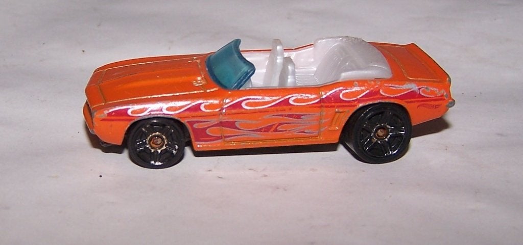 Hot Wheels '69 Camaro Oranje met Vlammen. Izgs., Ophalen of Verzenden, Zo goed als nieuw, Auto