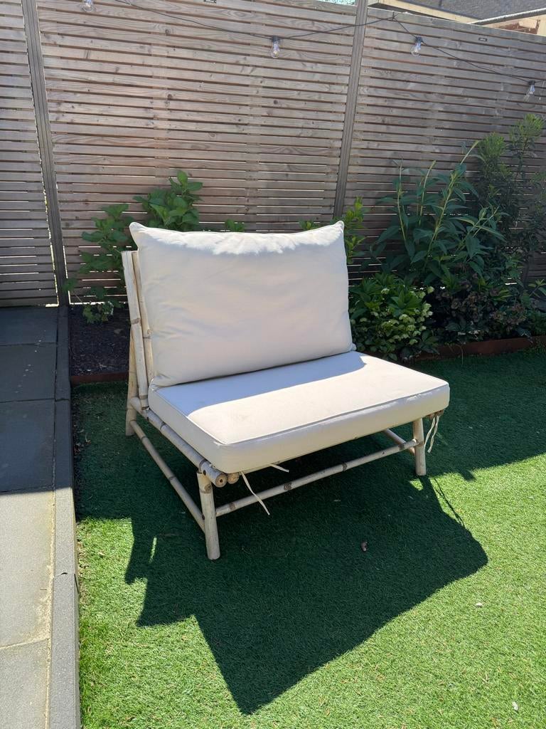 Nous garden loungebank | bamboe, Ophalen, Overige materialen, Gebruikt, Loungeset