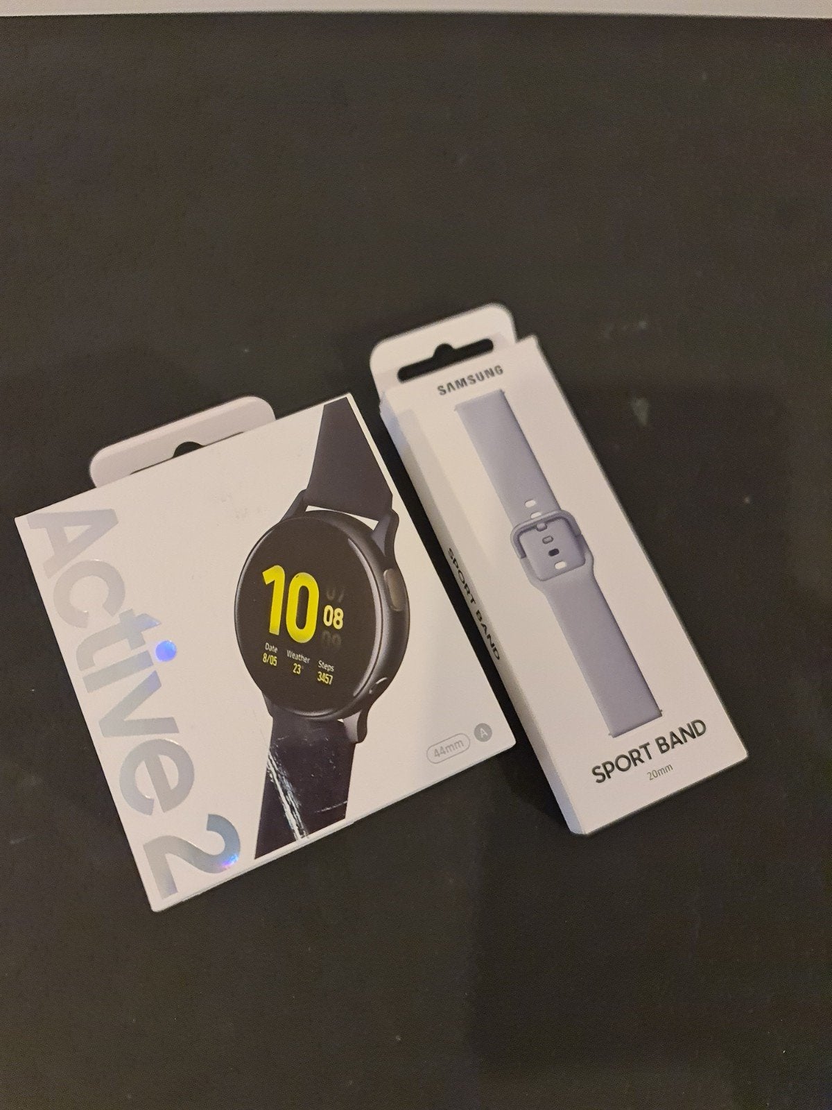 Samsung Galaxy Watch Active 2 - Zwart/Grijs met extra bandje, Ophalen, Gebruikt, Zwart, Samsung Galaxy Watch Active