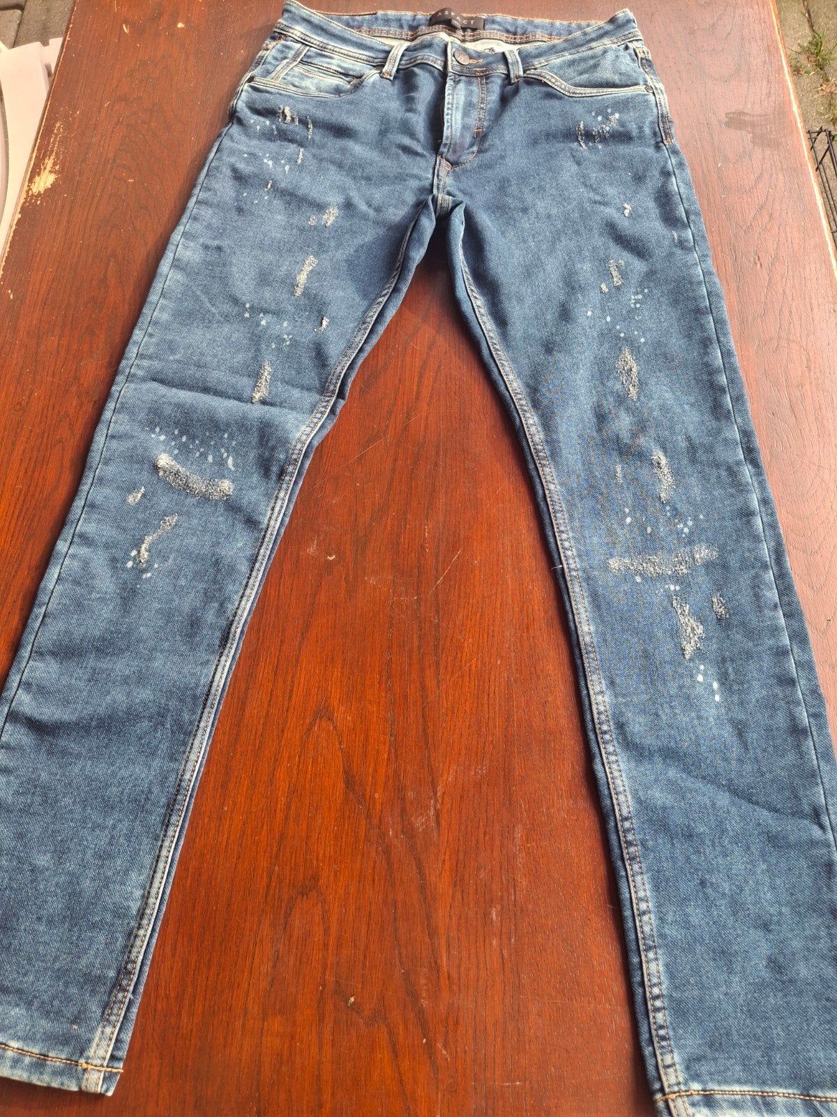 ASPACT Jeans - Blauw Denim Maat M, Kleding | Heren, Blauw, Overige jeansmaten, Gedragen, ASPACT