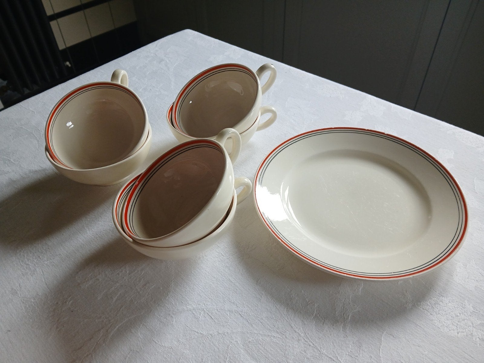 Art deco servies Twente - Bellefroid - Societe Ceramique, Ophalen of Verzenden