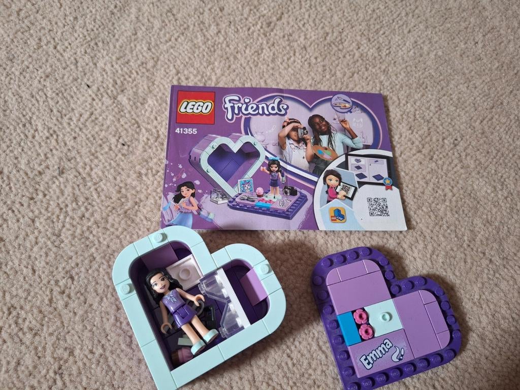 LEGO Friends Emma's Hartvormig Doosje (41355), Compleet, Lego, Friends, Ophalen of Verzenden