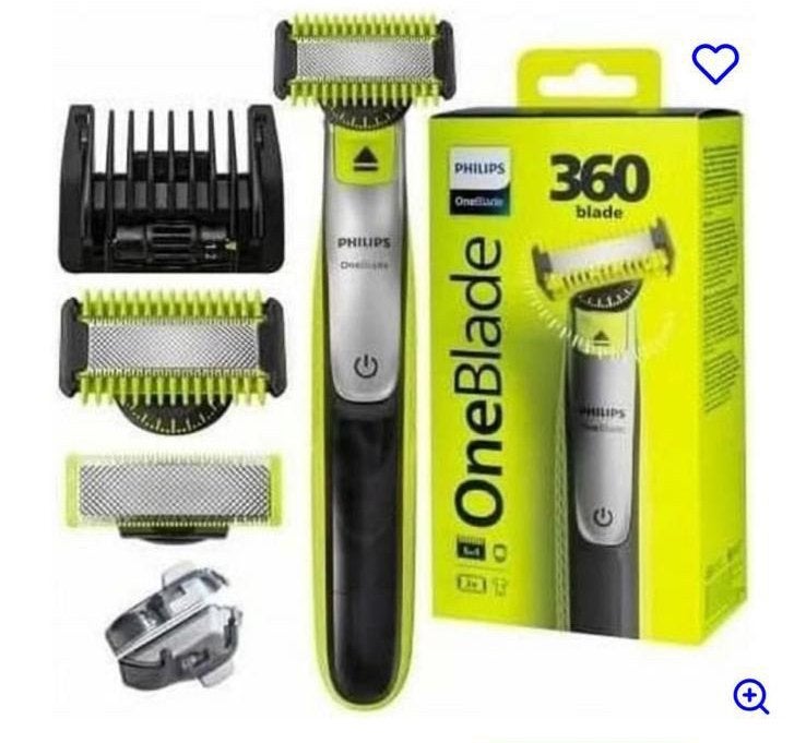 De Philips OneBlade 360is een hybride trimmer scheerapparaat, Ophalen, Nieuw, Scheren en Epileren