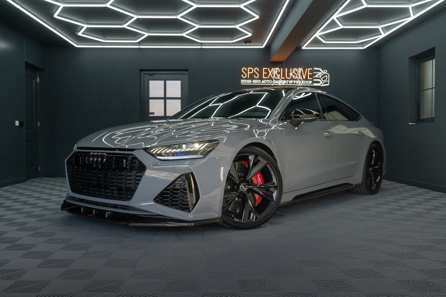 Audi A7 Sportback 4.0 TFSI RS 7 quattro URBAN / B&O / Kerami, Auto's, Audi, Automaat, Adaptive Cruise Control, Gebruikt, Leder