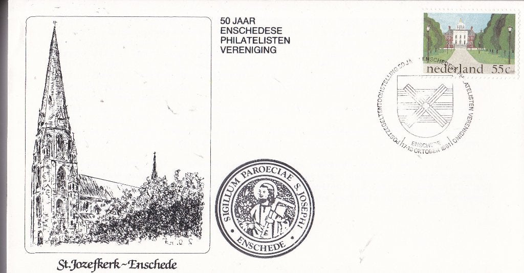 50 jaar Enschedese Philatelisten – Enschede – oktober 1981, Verzenden, Envelop