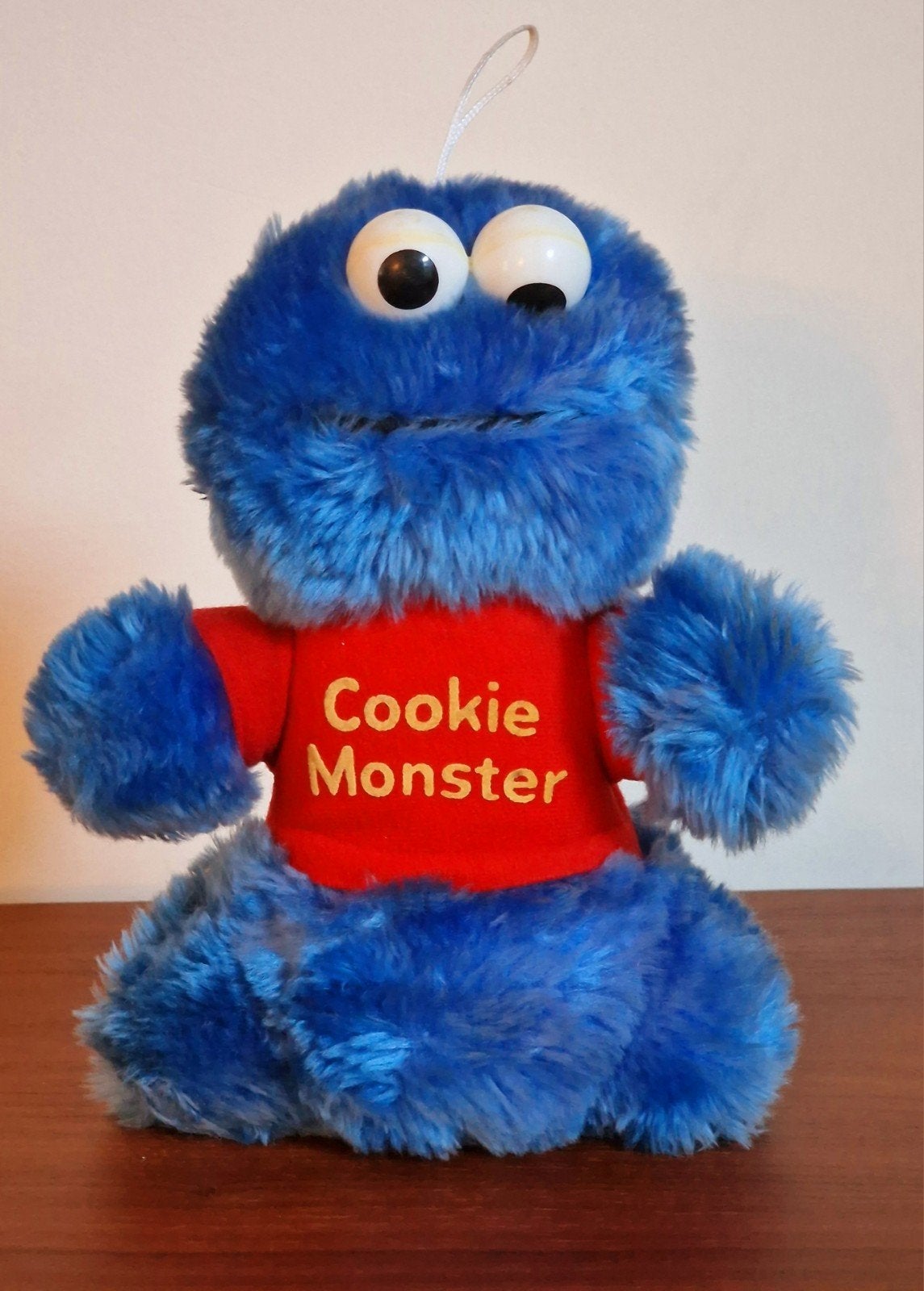 Vintage Cookie Monster Knuffel pop Playskool 1983 Sesamstraa, Met geluid, Overige typen, Blauw, Ophalen of Verzenden
