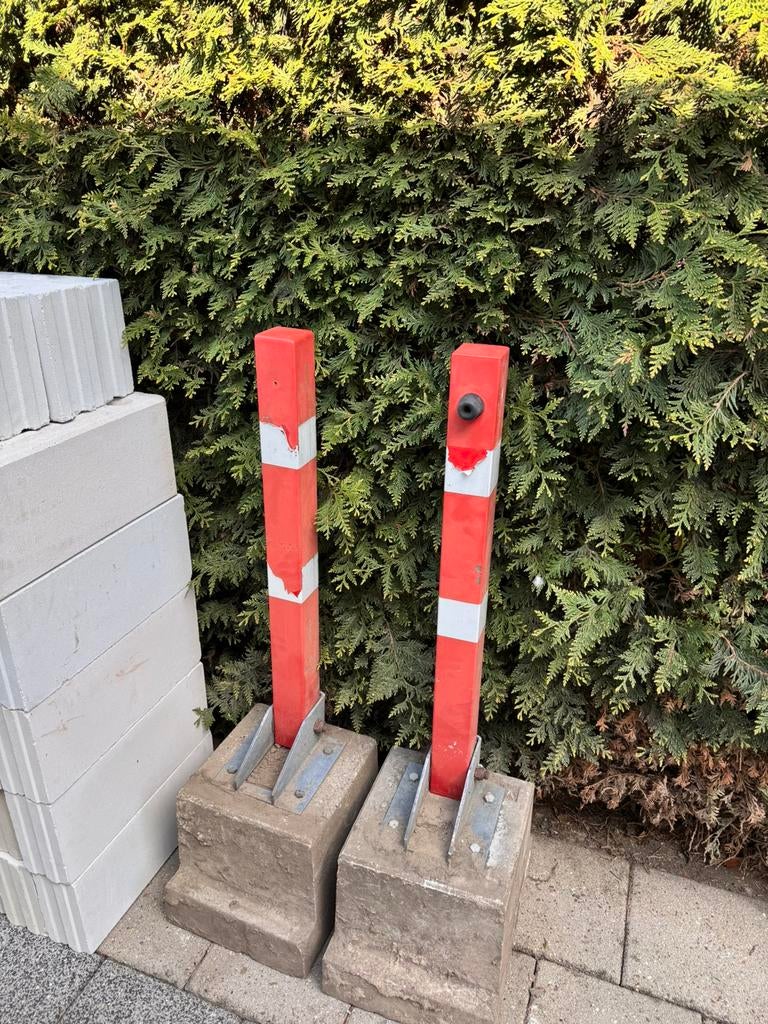 Originele parkeerpaal (kwaliteit), Tuin en Terras, Ophalen, Gebruikt, Minder dan 180 cm, Palen