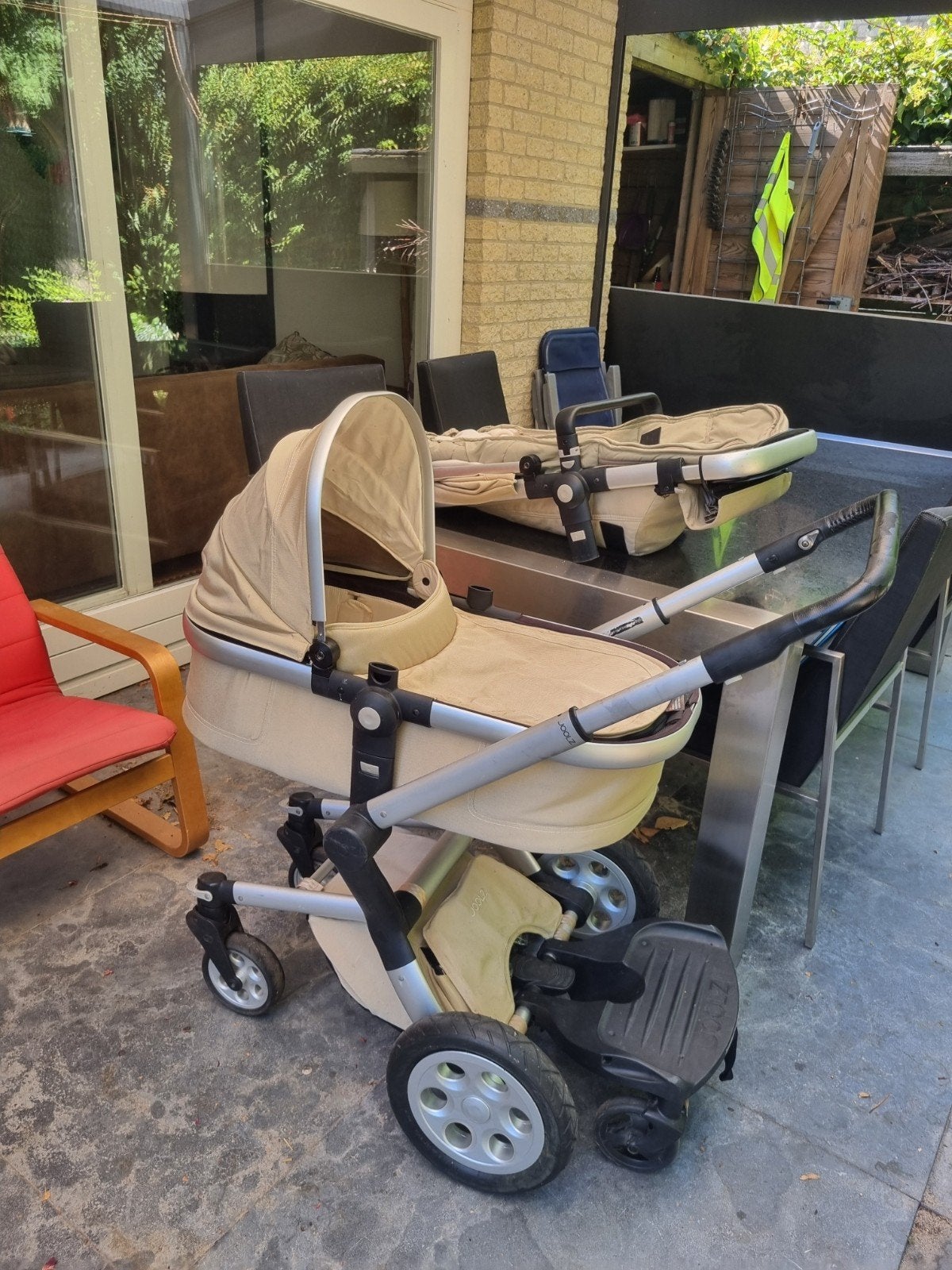 Joolz Day kinderwagen met reiswieg en voetenzak, Ophalen, Gebruikt, Overige merken, Met reiswieg