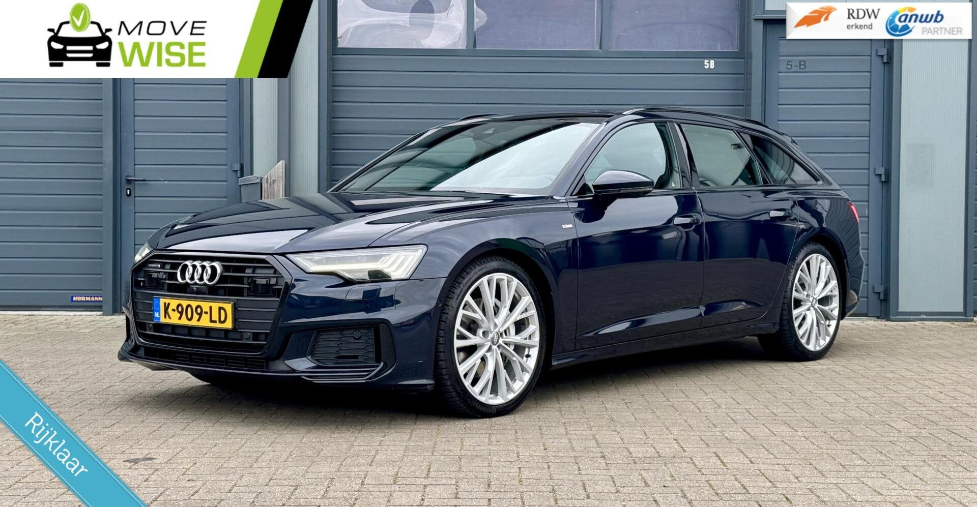 Audi A6 Avant 55 TDI 350pk 6 Cil. quattro| S LINE | NIEUWE M, Automaat, Gebruikt, Blauw, Diesel