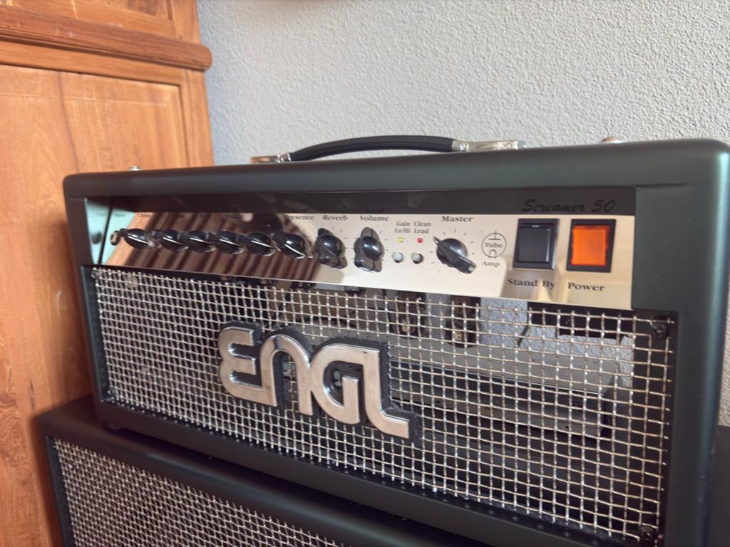ENGL Screamer 50 top en cabinet met footswitch, Muziek en Instrumenten, Ophalen of Verzenden, Zo goed als nieuw, Gitaar, 50 tot 100 watt