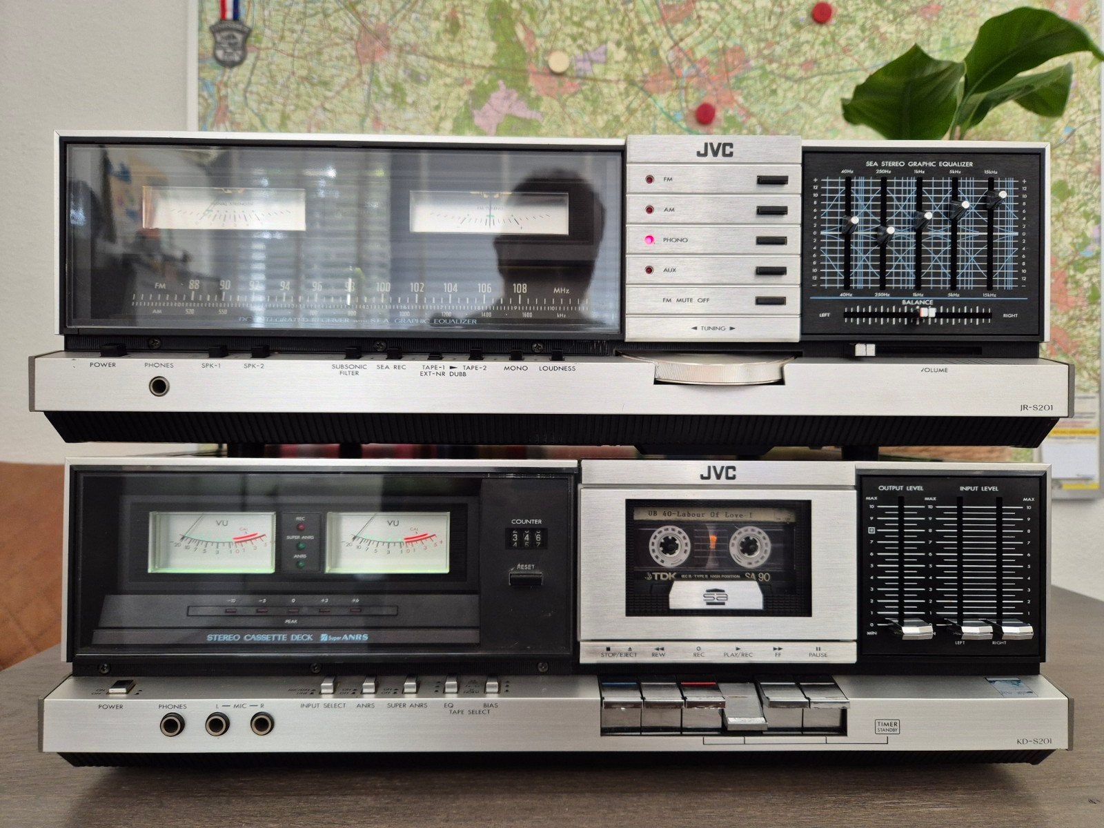 JVC KD-S201 en JR-S201, Audio, Tv en Foto, Stereo-sets, Ophalen, Cassettedeck, JVC