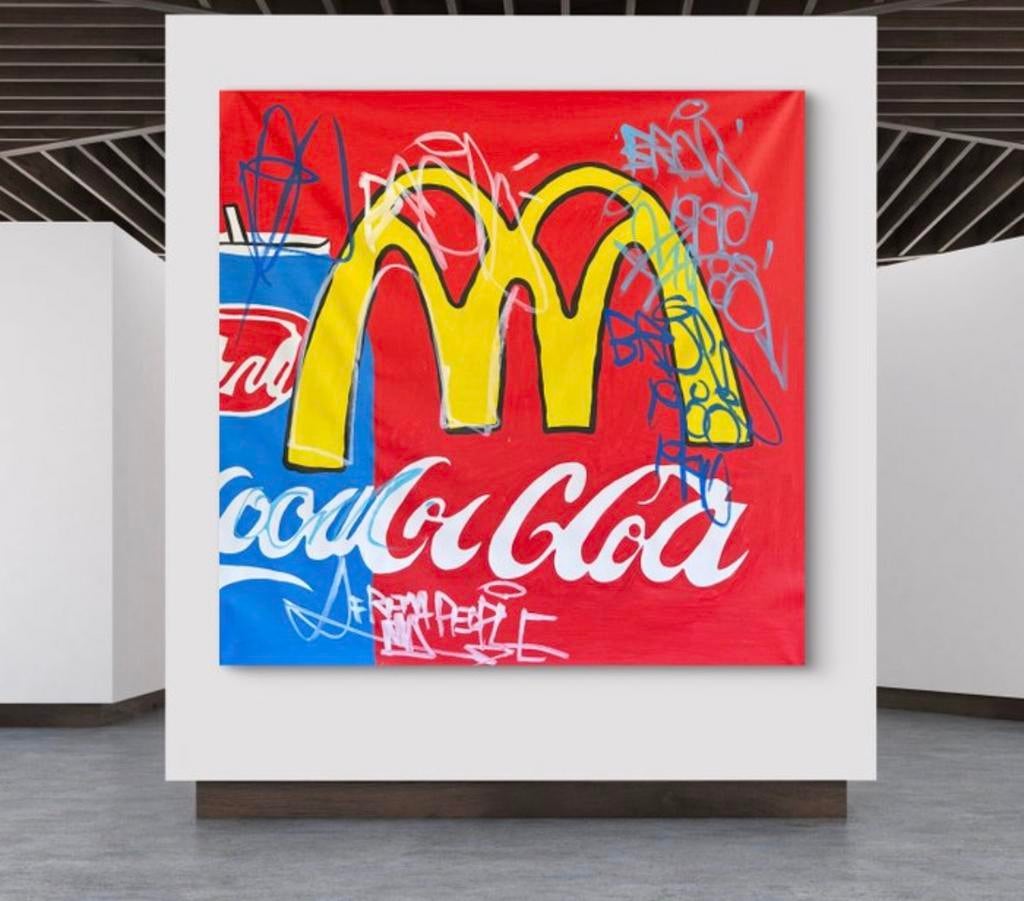 Popart schilderij Freda People – Uniek stuk, Ophalen of Verzenden
