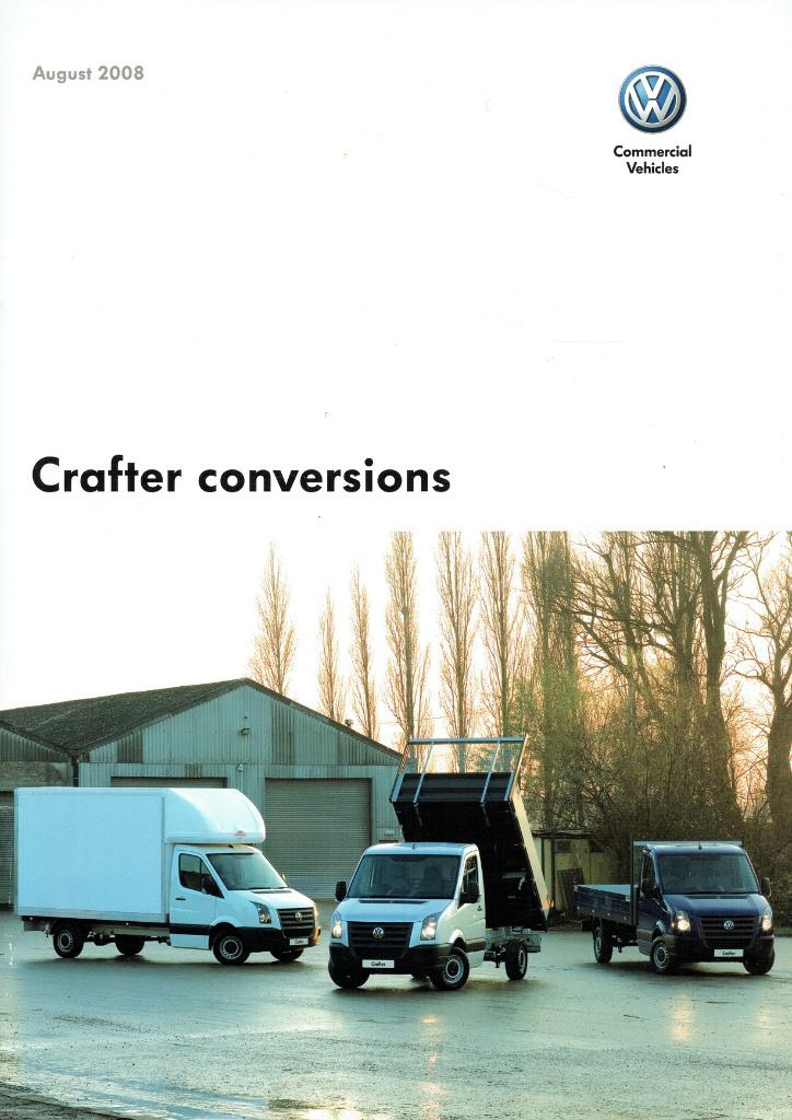 Folder Volkswagen Crafter Conversions (Engelse uitgave 2008), Boeken, Auto's | Folders en Tijdschriften, Gelezen, Volkswagen, Verzenden
