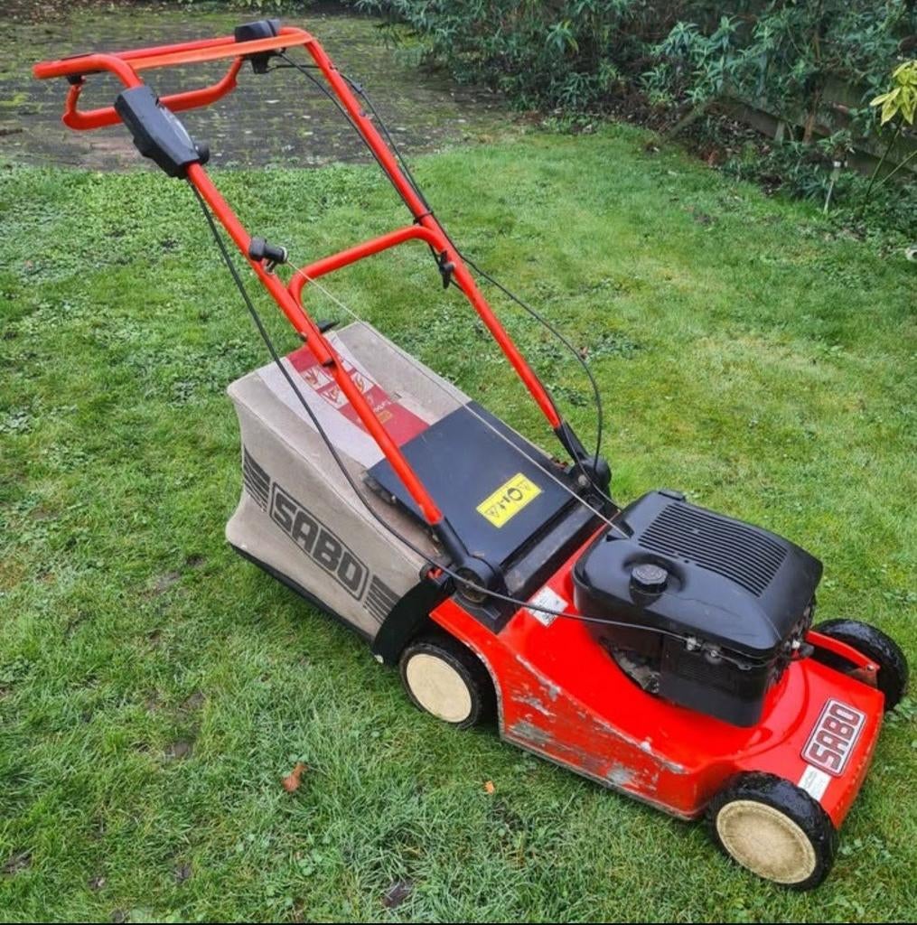 Grasmaaier  sabo 43cm met wielaandrijving, Tuin en Terras, Grasmaaiers, Ophalen, Zo goed als nieuw