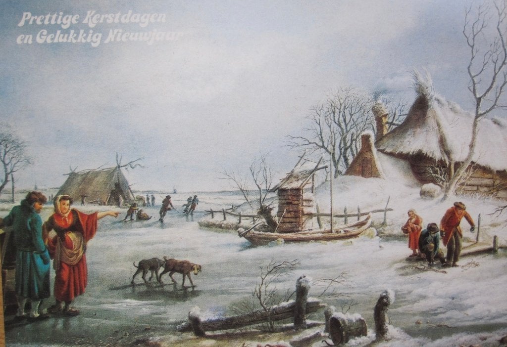 Kerst - Andries Vermeulen - winterlandschap, Verzenden, 1980 tot heden, Gelopen, Overige thema's
