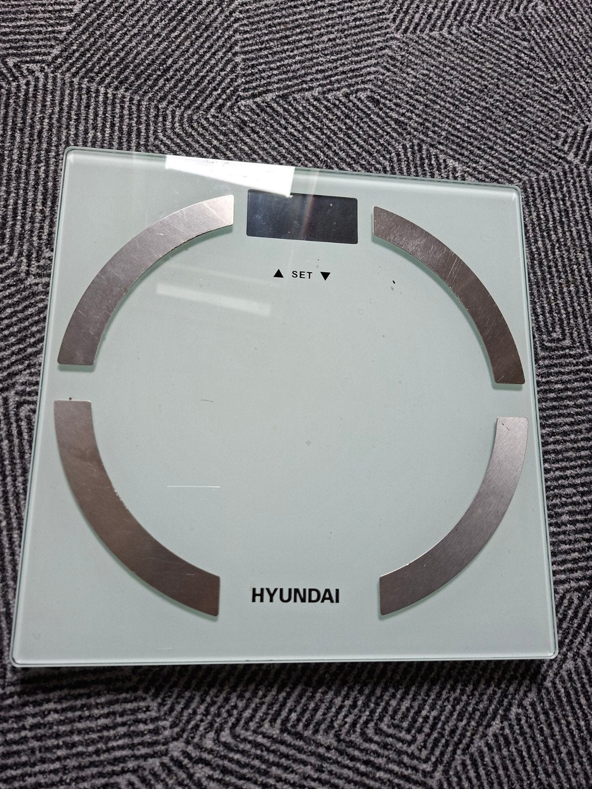 Hyundai Personenweegschaal em body analyse, Witgoed en Apparatuur, Ophalen, 100 kg of meer, Personenweegschaal, Fijner dan 1 gram