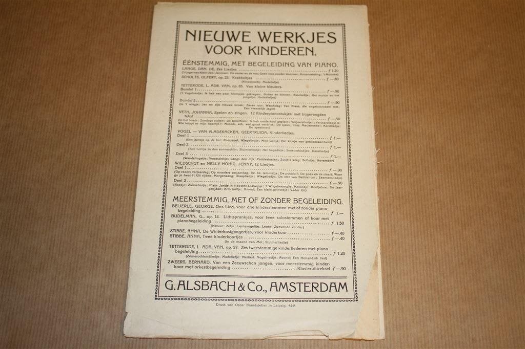 Sneeuwklokjes. Eenstemmige kinderliederen. Tussenbroek., Gebruikt, Ophalen of Verzenden, Artiest of Componist, Piano