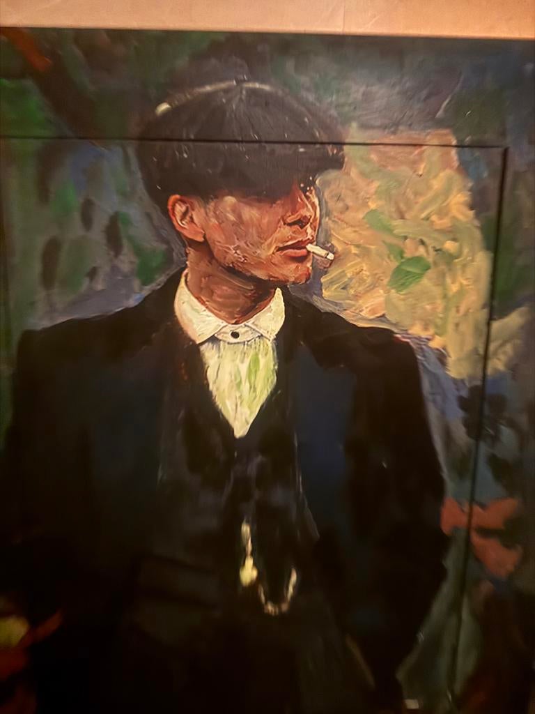 Origineel Peter Donkersloot - Peaky Blinders 90 x120, Ophalen of Verzenden