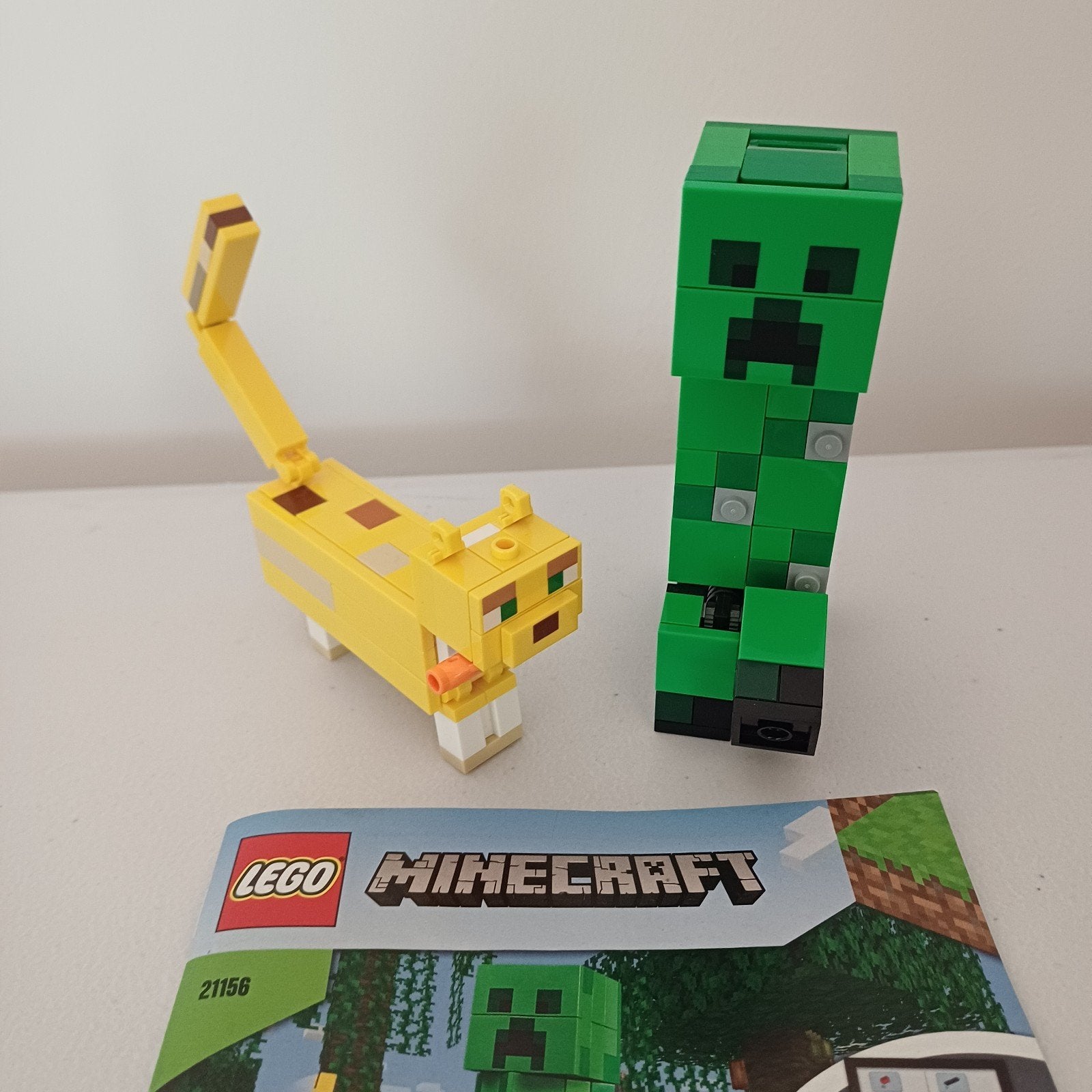 Lego Minecraft 21156 Creeper BigFig met Ocelot compleet, Kinderen en Baby's, Speelgoed | Duplo en Lego, Gebruikt, Minecraft, Lego