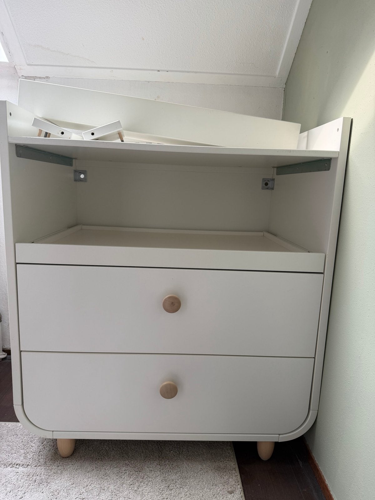 IKEA MYLLRA Commode met lades - Wit, Ophalen, 50 tot 70 cm, Zo goed als nieuw, 75 tot 100 cm