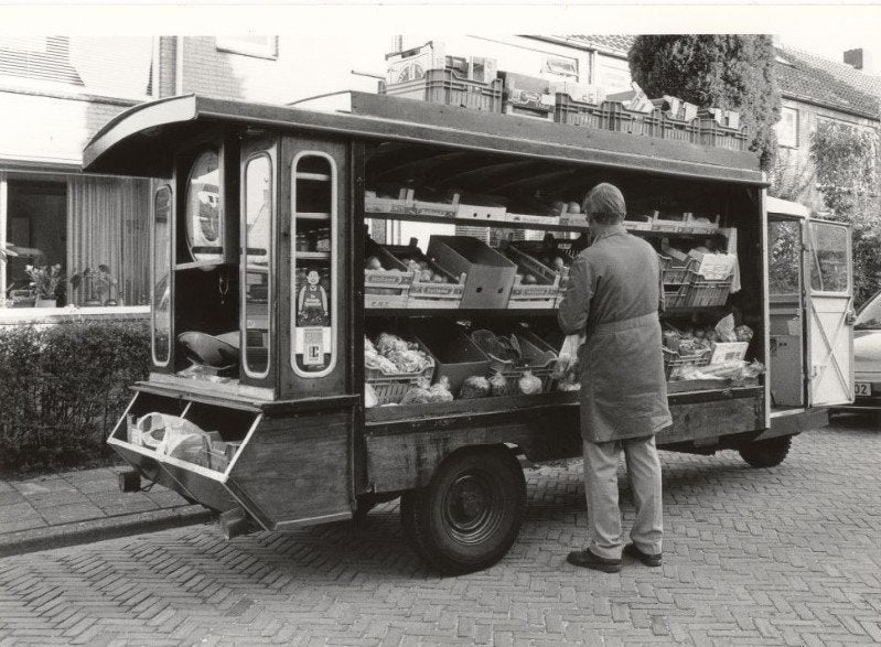 Vervoer-Beroepen-foto-V- 110 Repro-Breda-Groenteboer, Verzenden, 1980 tot heden, Foto, Nieuw