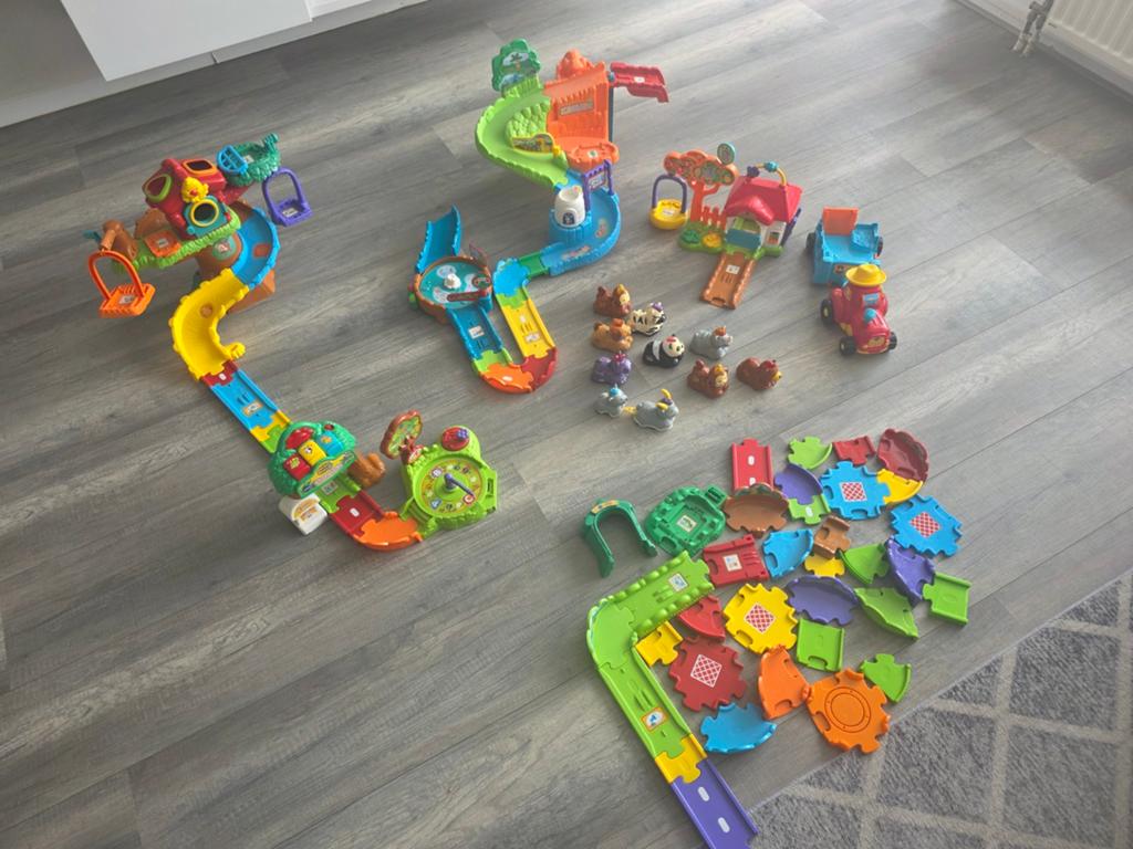 VTech Zoef Zoef Dieren met extra banen en dieren, Ophalen, Zo goed als nieuw