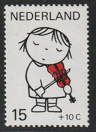 Nederland 1969 933 Kind 15c, Bruna Viool, Postfris, Postzegels en Munten, Postzegels | Nederland, Ophalen of Verzenden, Na 1940