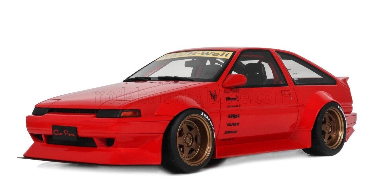 Otto-Mobile 1:18 Toyota Sprinter Trueno AE86 1986 Red, Ophalen of Verzenden, Nieuw, Auto, OttOMobile